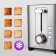 Toster KitFort KT-6099, 850 W, 7 fry modes, 2 toasts, metallic