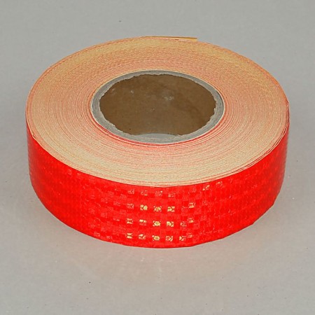 Reflective tape, self -adhesive, red, 5 cm x 45 m-1