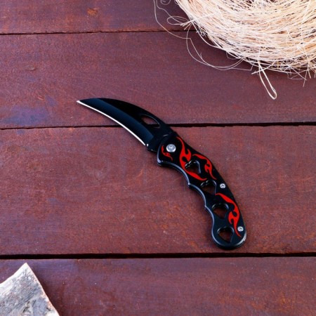 Knierambit knife "Flame", blade 7.5 cm