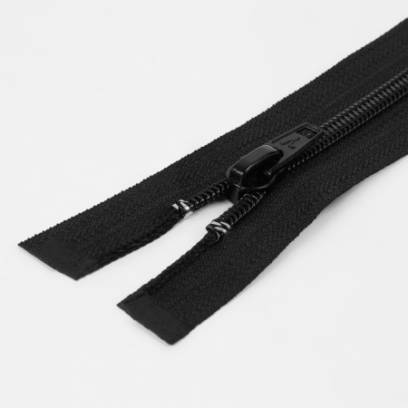 Lightning "Spiral", No. 5, detachable, automatic lock, 75 cm, black color-1
