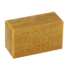 Commercial firm soap 72%, without packaging, 200 g