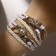 Bracelet Skin "Magic of Signs" Paris, 6 threads, white color, l = 20 cm