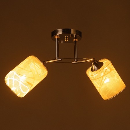 Ceiling Ceiling Paul 2HE27 40W Chrome-2