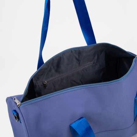 Sports bag with lightning, external pocket, blue color-2