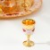Set of wine jug, 6 glasses and tray "Istanbul. Red roses, patterns" White with gold