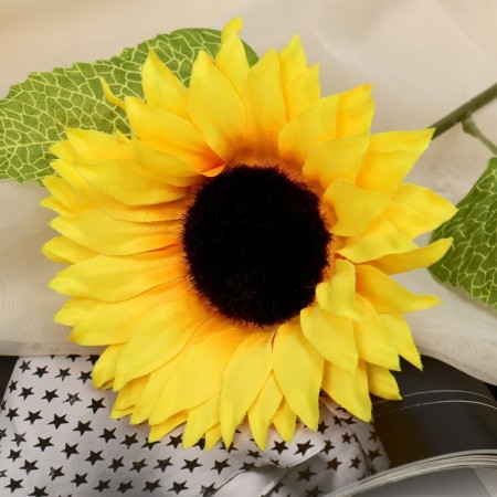 Artificial flowers "sunflower" volume, 13x45 cm-1