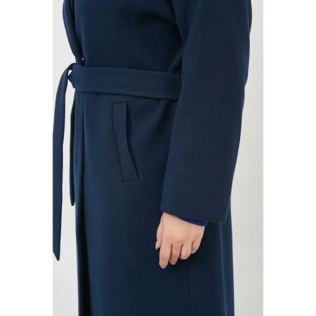 Female coat, size 56, blue color-5