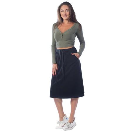 Women's skirt, size 46, black color-1
