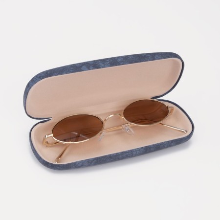 Case for glasses on the cracker, the color is blue-3
