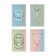 Notepad A5, 40 sheets on the Soundmania paper clip, cardboard cover, 55g/m2 block, mix