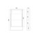 Viant mirror “Malta 50” 500x134x850 mm, right/left, without light