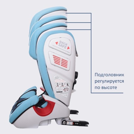 Car seats children's siger “Indigo”, ISOFIX fastening, group 1/2/3 (9-36 kg), blue color-4