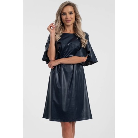 Female dress, size 44, blue color-2