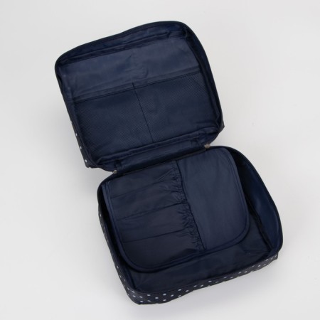 Lightning cosmetic bag, blue color-3