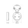 Cappio RK133 pen pen, furniture, graphite color, 8 pcs.