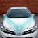 A set for decorating a car from tulle: 2 tapes per hood, 1 bow on a radiator, 4 bow on pens, turquoise