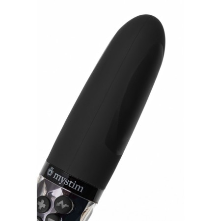 Mystim Sleak Freak vibrator with electrical stimulation, 14.5 cm, silicone, black color-3