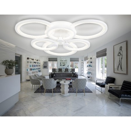 LED ceiling LED with Ambrella Light, Original, FA4085, 6XLED, 100 W, 7500LUM, 3000-6400K, white color, white-2