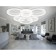 LED ceiling LED with Ambrella Light, Original, FA4085, 6XLED, 100 W, 7500LUM, 3000-6400K, white color, white