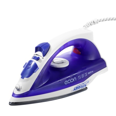 Iron ECON ECO-BI1801, 1800 W, ceramic sole, 14 g/min, 180 ml, white-violet