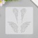 Plastic stencil "angelic wings" 15x15 cm