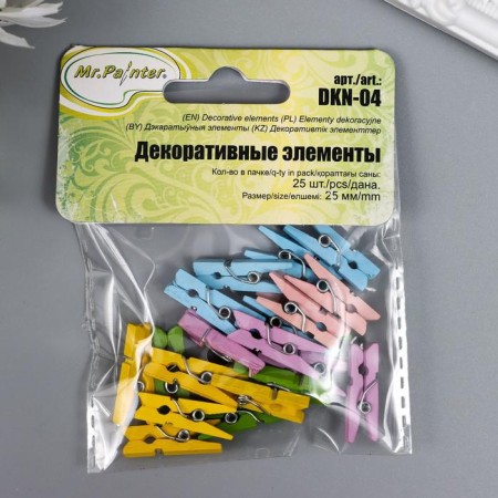 A set of decorative mini-trumpers Mr.Painter "Pastelnock Assorted" 25 pcs-2