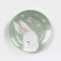 Bunny plate, d = 17.5 cm, porcelain