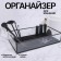 Square organizer for storage, 1 section, glass, 29 × 17.5 × 6.5 cm, the color is transparent/black
