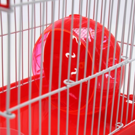 A cell for rodents equipped RT-2Q, 22 x 16 x 20 cm, red (packing 30 pcs)-5