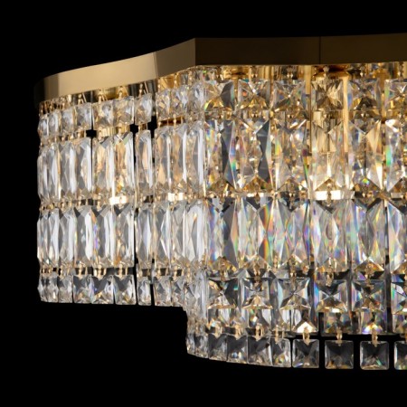 Ceiling Lamp MayToni Dia005CL-10G, 10HE14, 60W, 60x60x25 cm, color gold-7
