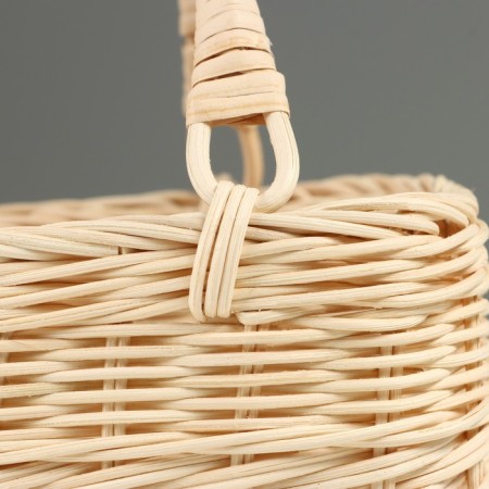 Wicker basket, 23 x 12 x 7 x 22/28 cm, rattan-3