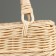 Wicker basket, 23 x 12 x 7 x 22/28 cm, rattan