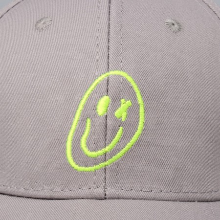 Baby cap for a boy Smile, gray color, rr 52-54, 5-7 years old-3