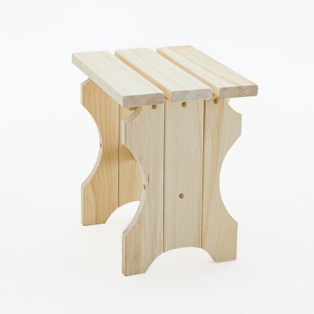 Wooden -folding storage shop "Dobroparov" 30x33x43cm, for the bathhouse-1