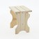 Wooden -folding storage shop "Dobroparov" 30x33x43cm, for the bathhouse