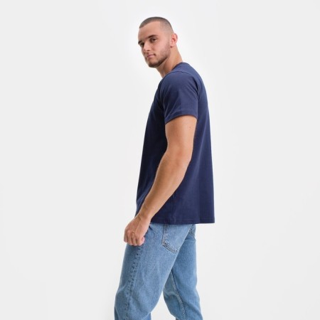 T-shirt male, dark blue color/Print mix, size 2xl-2