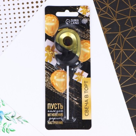 Candle for the cake, number "9", 12 x 3.5 cm.-4