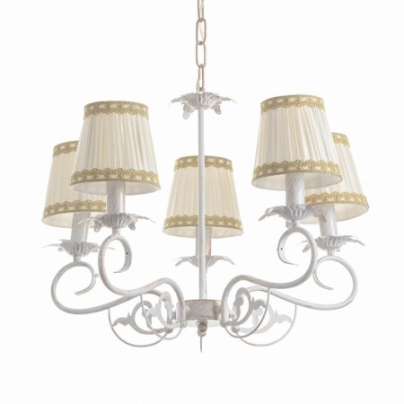 Chase "Francesca" 5XE14 40W white with a golden patina 57x57x39-98 cm Bayerlux-1