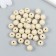 Beads Plastic "White Sand" glossy set 25 grams d = 1 cm