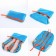 Tourist backpack 25l, folding, waterproof, with lightning, 4 pockets, blue color
