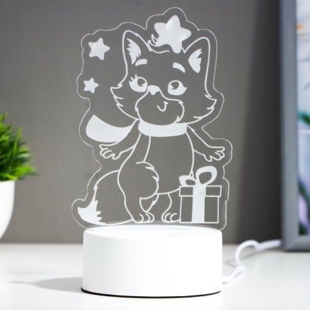 Light "Cat with a gift" Led RGB from the RISALUX network-3