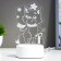 Light "Cat with a gift" Led RGB from the RISALUX network
