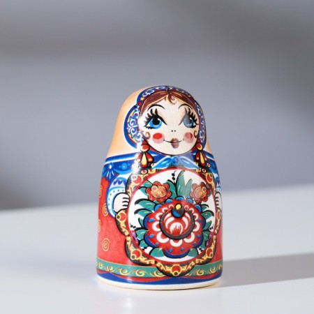 Сувенир напёрсток "Матрёшка. Цветок", керамика-4