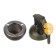 Gas lighter with an ashtray "grenade"