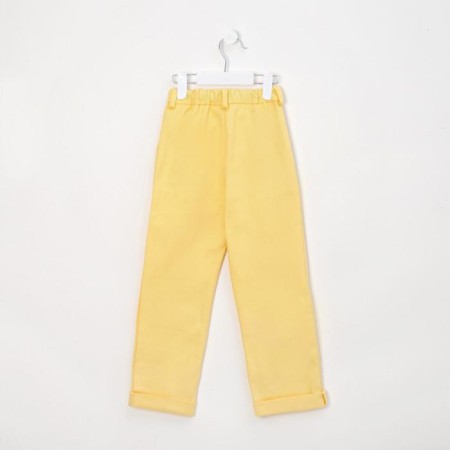 Джинсы для девочки MINAKU: Casual collection KIDS, цвет лимонный, рост 140 см-7