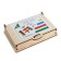 Game set "Fold the sticks" 18 cards, 12 colored wooden sticks