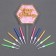 Set for decorating the cake: Topper "Happy Birthday", 1 pc., 10 candles