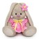 Soft toy "Bunny Mi", in a dress made of greedy fabric, 15 cm
