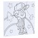 Picture on numbers for children "Dipper" 15x15 cm, gravity farz