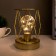 Night "Romb" LED from batteries 3haa gold 10.5x10.5x15.5 cm Risalux